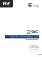 IMAGECRAFT (PSOC) Assembly Language User Guide