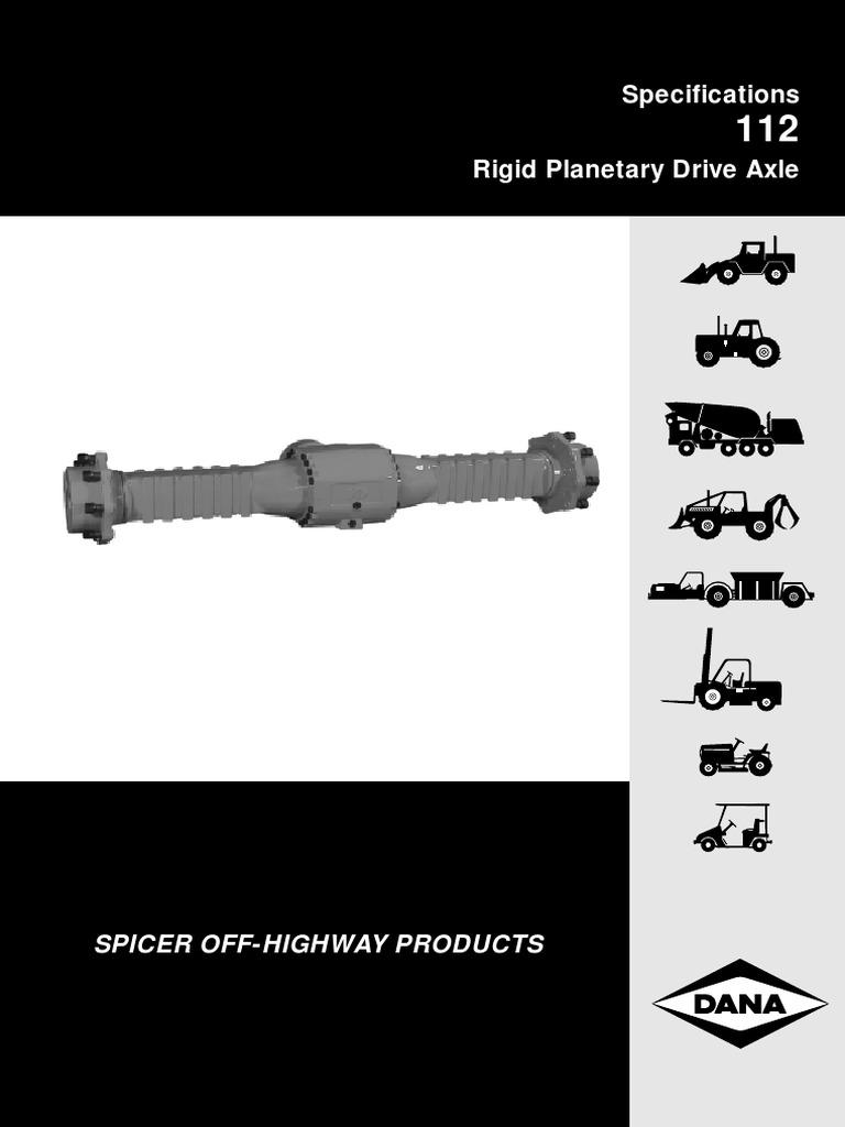 Specifications: Spicer Off-Highway Products | PDF
