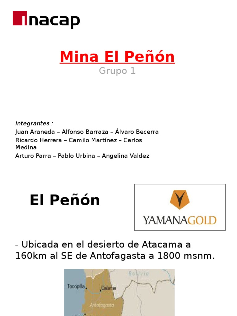 Mina El Peñón PDF