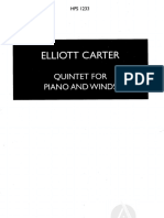 Elliott Carter - Quintet For Piano and Winds PDF