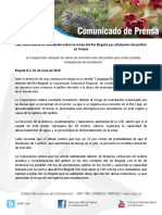 CAR Emite Alerta de Inundación Sobre La Ronda Del Río Bogot Por Afectación Del Jarillón en Suesca