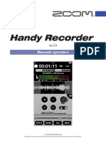 Zoom Handy Recorder Version 2.0 Manuale Operativo