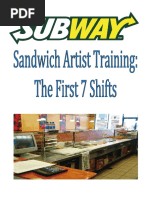 Subway Employee Training Manual 2024 | PDF | Sheet Pan | Baking