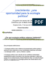 Decrecimiento: ¿Una Oportunidad para La Ecología Política?