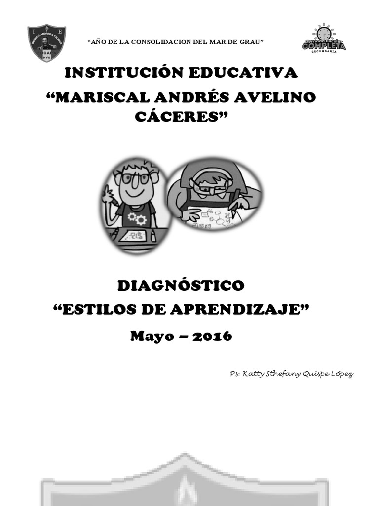 Informe Sobre Estilos de Aprendizaje PDF Memoria Ciencia cognitiva
