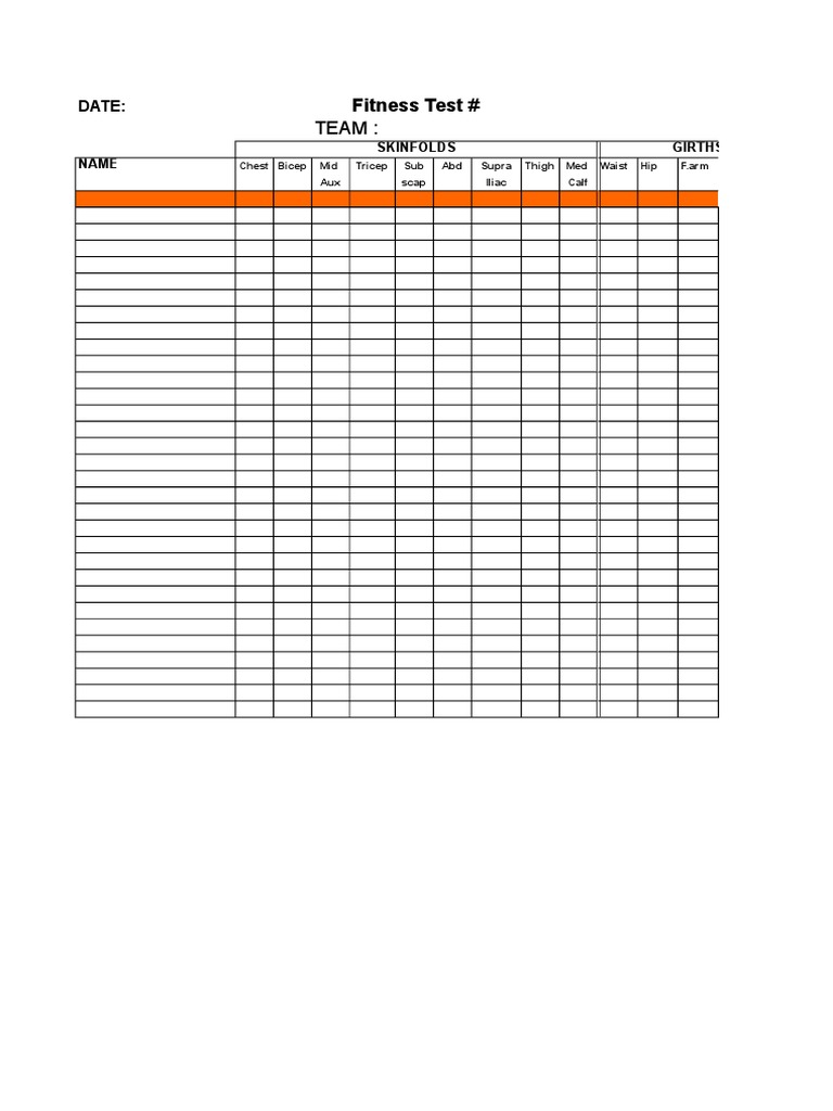 TEST FORMAT Under 19 Women | PDF | Physical Exercise | Determinants Of ...