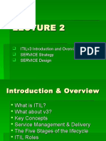 L2 - ITIL v3 - Overview, SV Strategy, SV Design