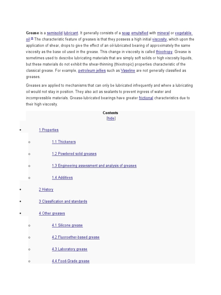 Grease Pdf Oils Lubrication