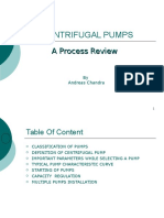 Centrifugal Pumps Process Review