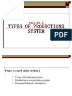 Session 2 Types of Production System