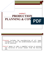 Session 6 &amp; 7 Production Planning &amp; Control