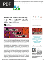 Download Important 20 Tweaks to Do After Installing of Ubuntu 16 by Divyansh Sharma SN317292075 doc pdf