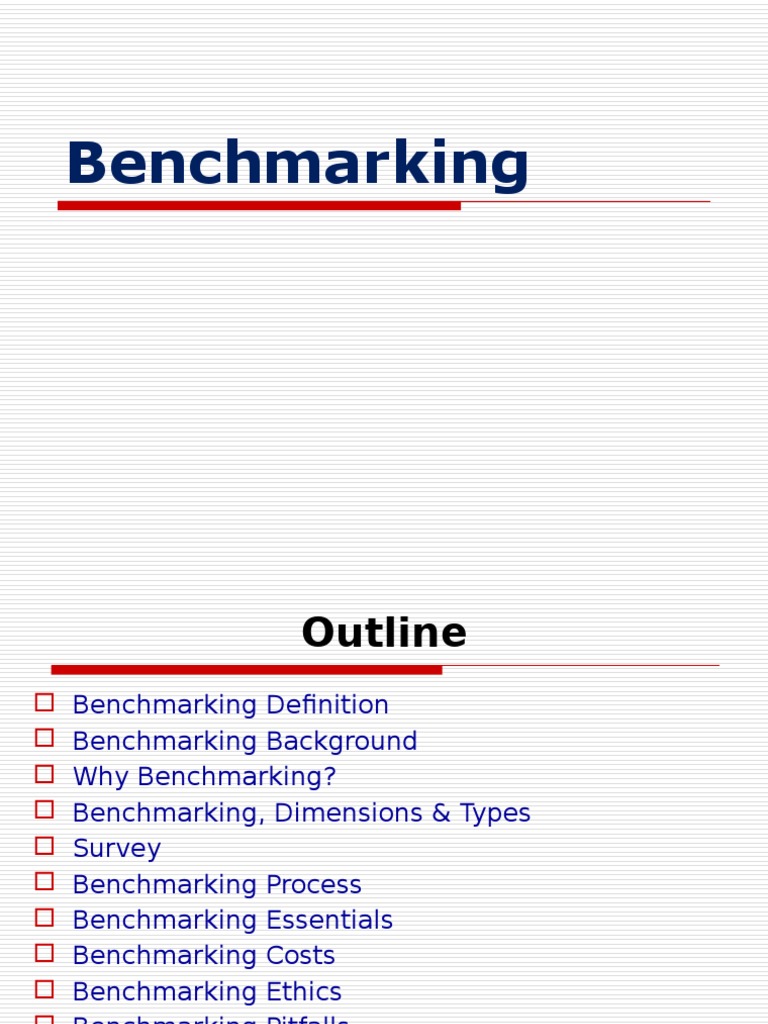 Understanding Benchmarking Strategies | PDF | Benchmarking | Strategic ...