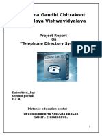 Mahatma Gandhi Chitrakoot Gramodaya Vishwavidyalaya: "Telephone Directory System"