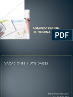 ADMINISTRACIÓN DE NOMINA