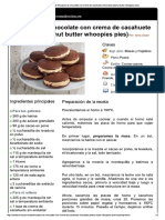 Receta de Whoopies de Chocolate