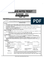 AIEEE_AITS (Test-VII) Exam Review
