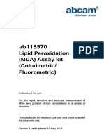 Ab118970 Lipid Peroxidation (MDA) Assay Kit Protocol v9 (Website) PDF
