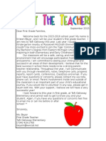 meettheteacherletter