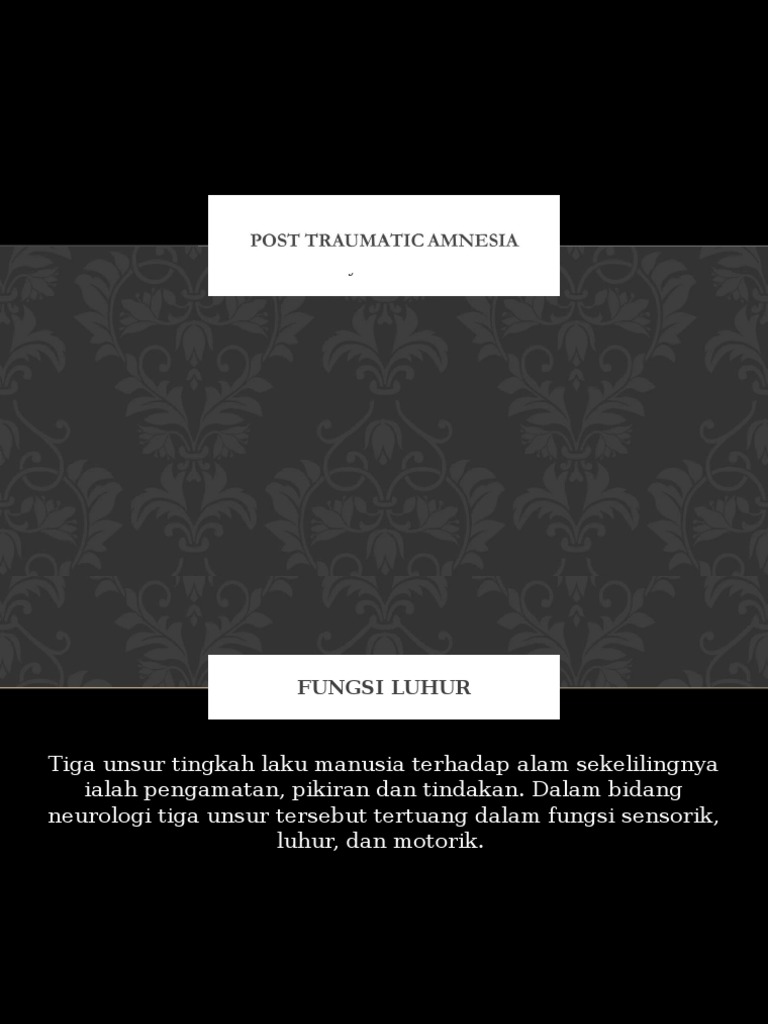Post Traumatic Amnesia.ppt