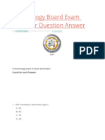 Criminology Board Exam Reviewer Question Answer: Criminologists