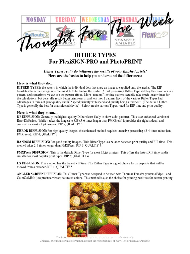 PhotoPrint Dither Types | PDF | Art | Computers