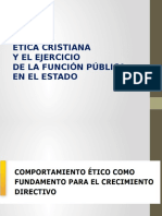 Etica Cristiana y Gestion Publica