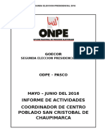 Informe Final San Cristobal de Chaupimarca