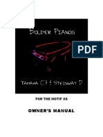 Bolder Pianos XS Manual