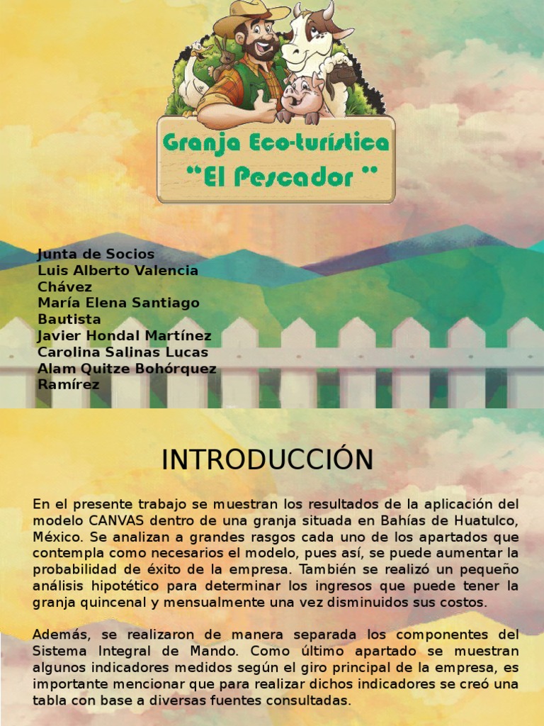 Presentación Power Point Granja El Pescador PDF