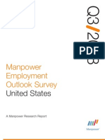 Manpower Employment Outlook Survey: United States - Q3, 2008