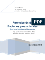 Formulacion de Raciones