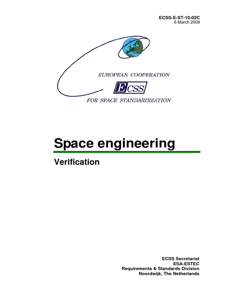 ECSS Verification | PDF | Formal Verification | Verification And Validation