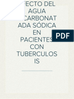 Efecto Del Agua Bicarbonatada Sódica en Pacientes Con Tuberculosis