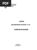 Inventario Do Fundo Camara Municipal de Ouro Capitania
