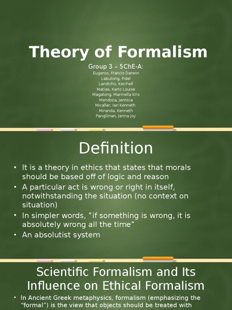 Understanding Ethical Formalism | PDF | Critique Of Pure Reason | A ...