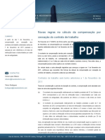 Calculo Da Compensacao Por Cessacao Do Contrato de Trabalho