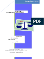 BREAK EVENT POINT - Siti Rochaeni - Makalah