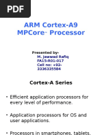 Arm Cortex-A9 Mpcore Processor: Presented by