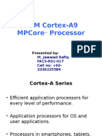 Arm Cortex-A9 Mpcore Processor: Presented by