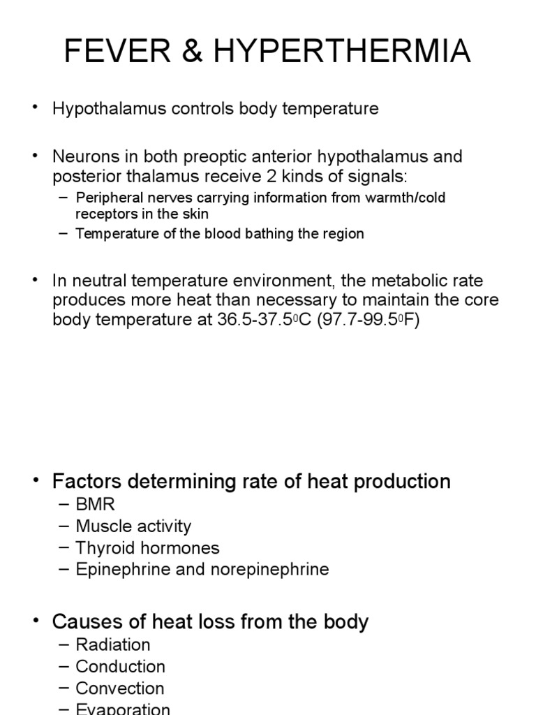 Fever | Fever | Hyperthermia