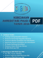 Kebijakan Akreditasi Paud Dan PNF Tahun 2016