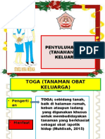 SAP Tanaman obat keluarga  (TOGA)