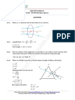 12 Physics Ray Optics Test 04 Answer 34he PDF