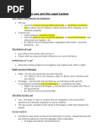 Chapter 1 - The Law and The Legal System