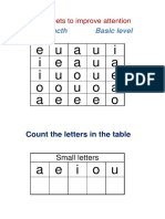 Count the Letters in the Table 10 Activities 71 80