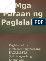 Mga Paraan NG Paglalahad