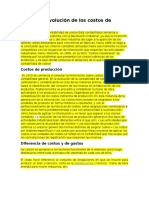 La Evolucion de La Contabilidad de Costos A Traves Del Tiempo