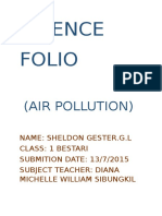 Science Folio: (Air Pollution)