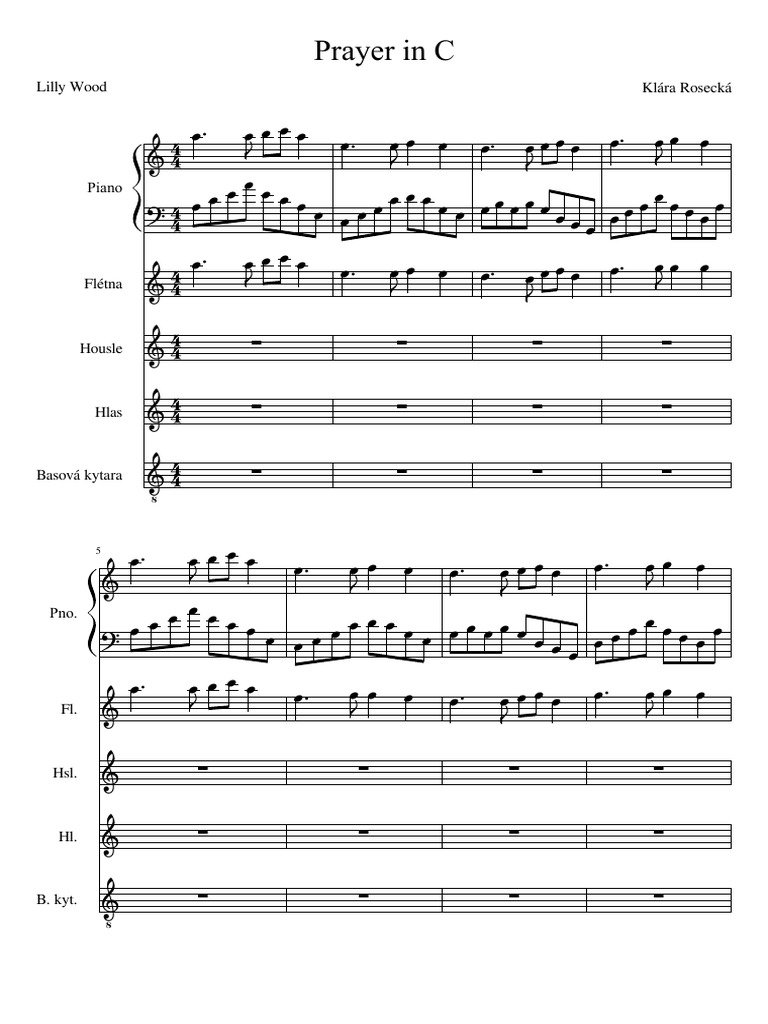 Prayer in C Lilly Wood Klára Rosecká PDF
